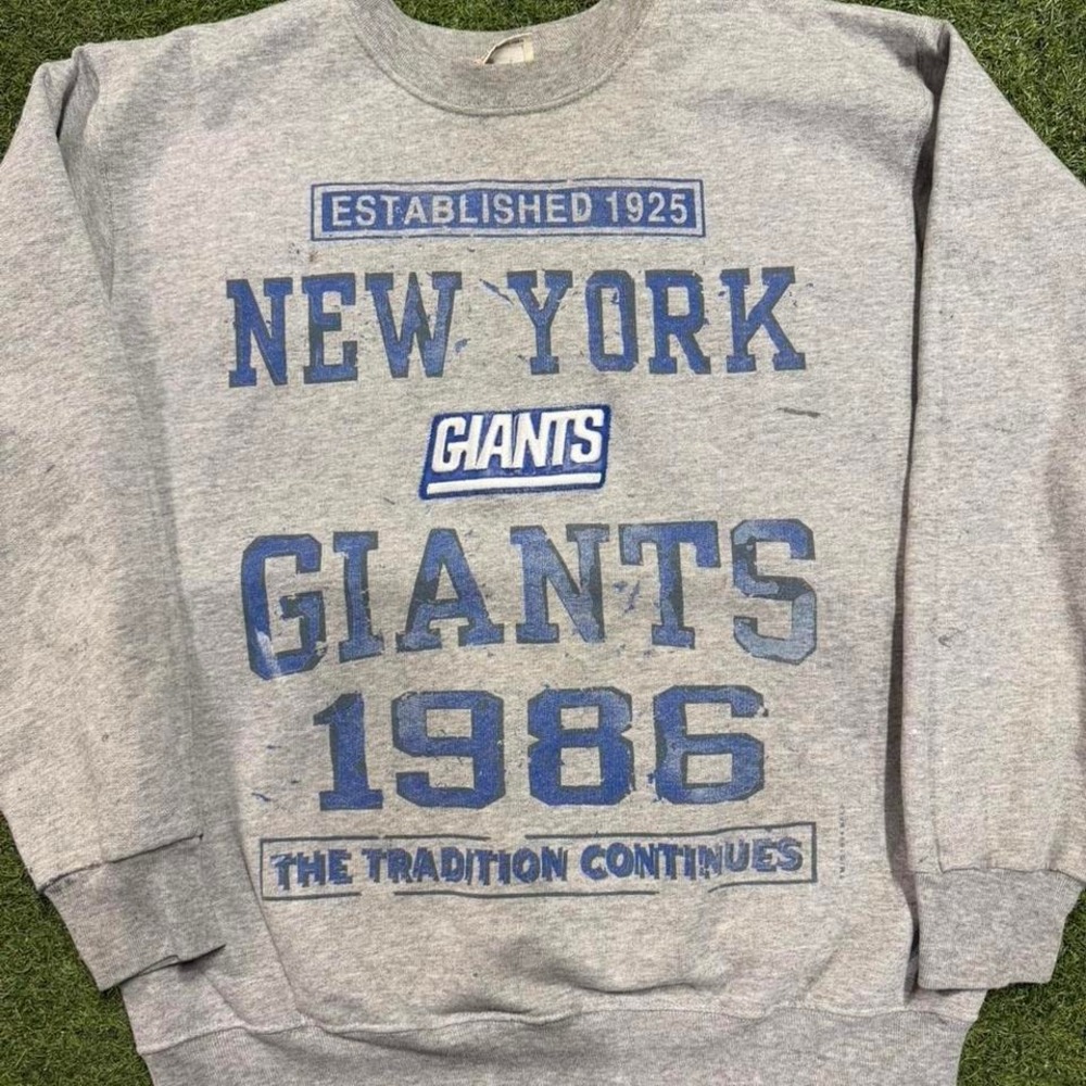 New York‎ Giants grey crewneck sweatshirt Size L #NFL